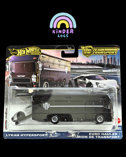 Premium Hot Wheels Team Transport Lykan Hypersport And Euro Hauler (Imported) - Kinder Logs