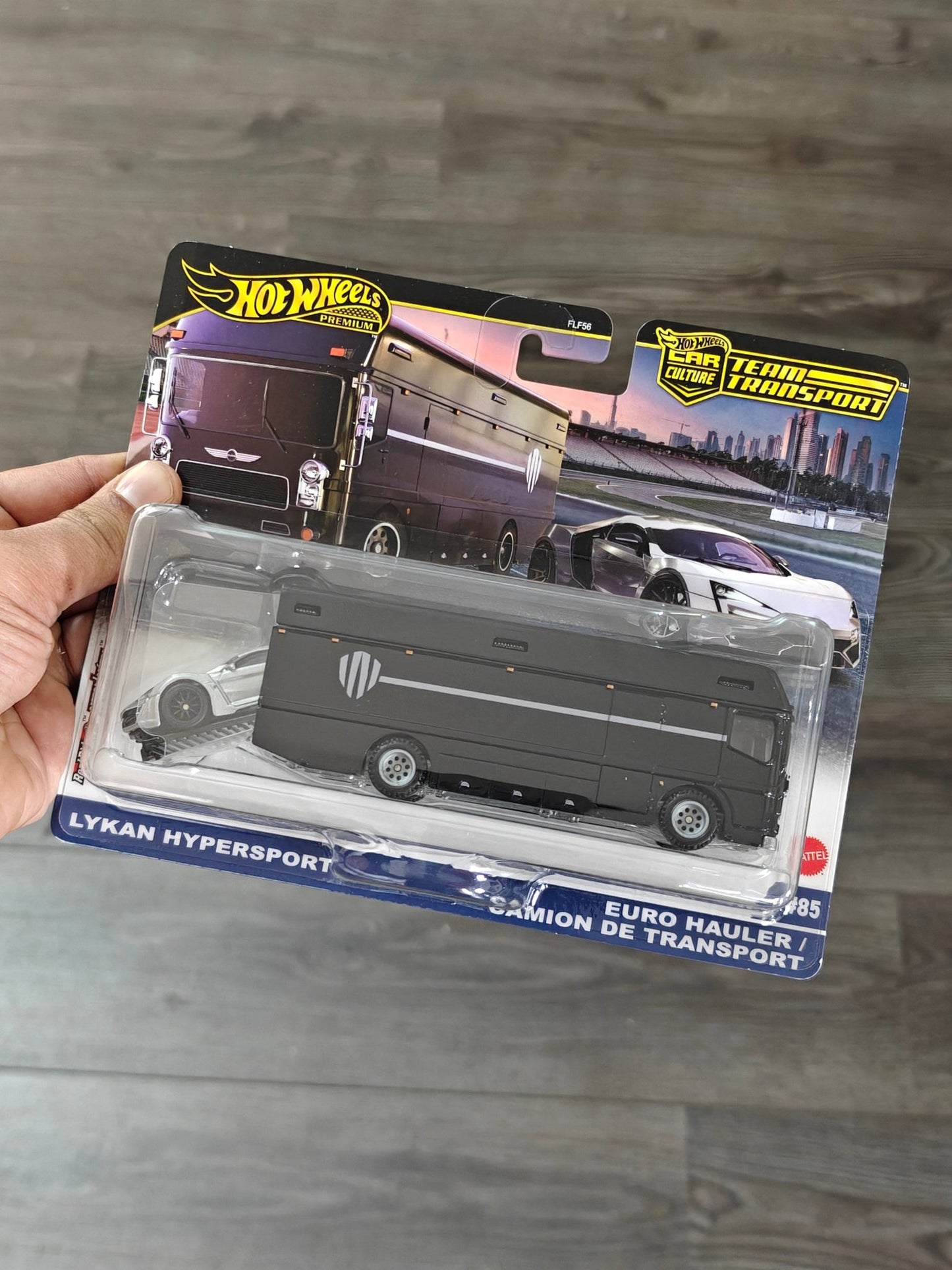 Premium Hot Wheels Team Transport Lykan Hypersport And Euro Hauler (Imported) - Kinder Logs