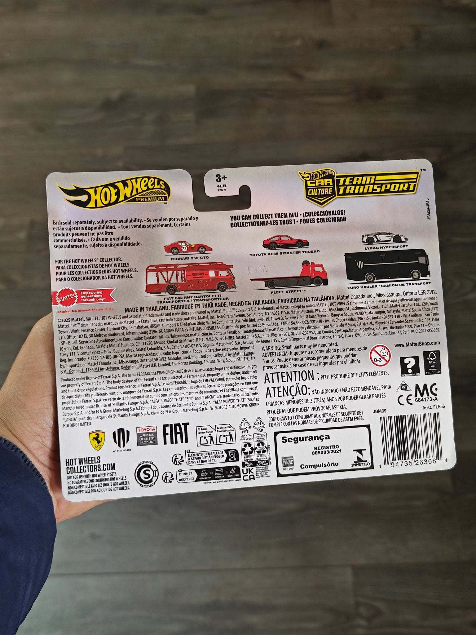 Premium Hot Wheels Team Transport Lykan Hypersport And Euro Hauler (Imported) - Kinder Logs