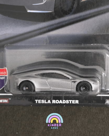 Premium Hot Wheels Tesla Roadster - American Scene (Imported) - Kinder Logs