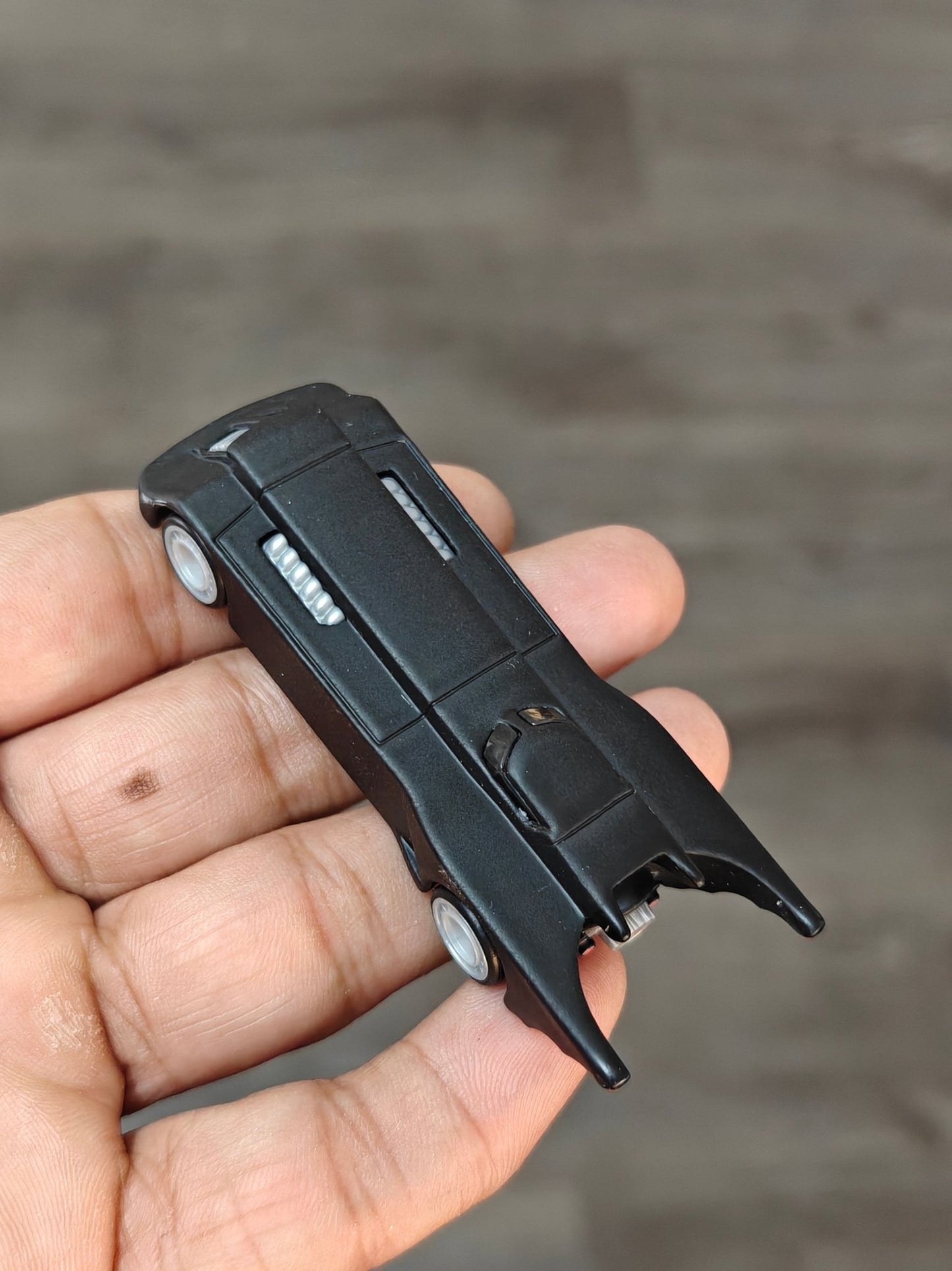 Premium Hot Wheels 'The Animated Series Batmobile' - Matte Black (Uncarded - New) - Kinder Logs