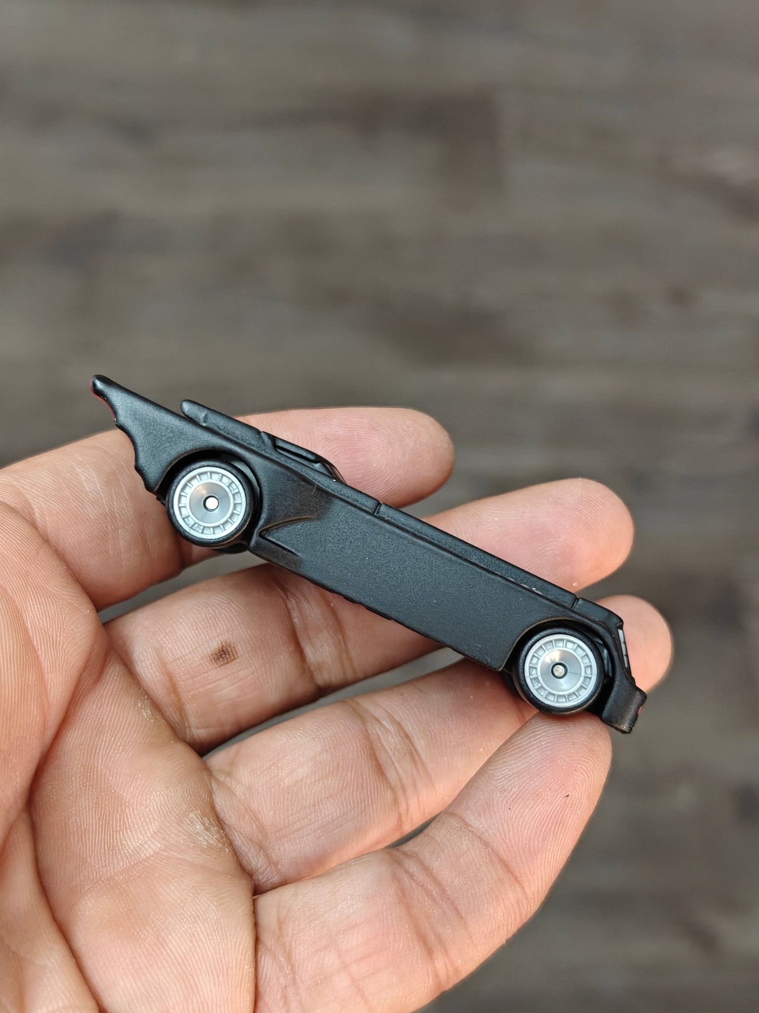 Premium Hot Wheels 'The Animated Series Batmobile' - Matte Black (Uncarded - New) - Kinder Logs