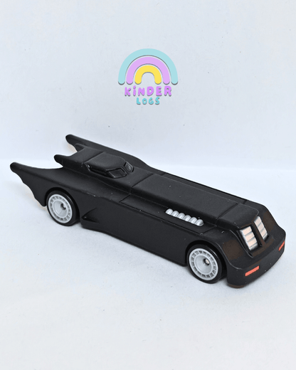 Premium Hot Wheels 'The Animated Series Batmobile' - Matte Black (Uncarded - New) - Kinder Logs