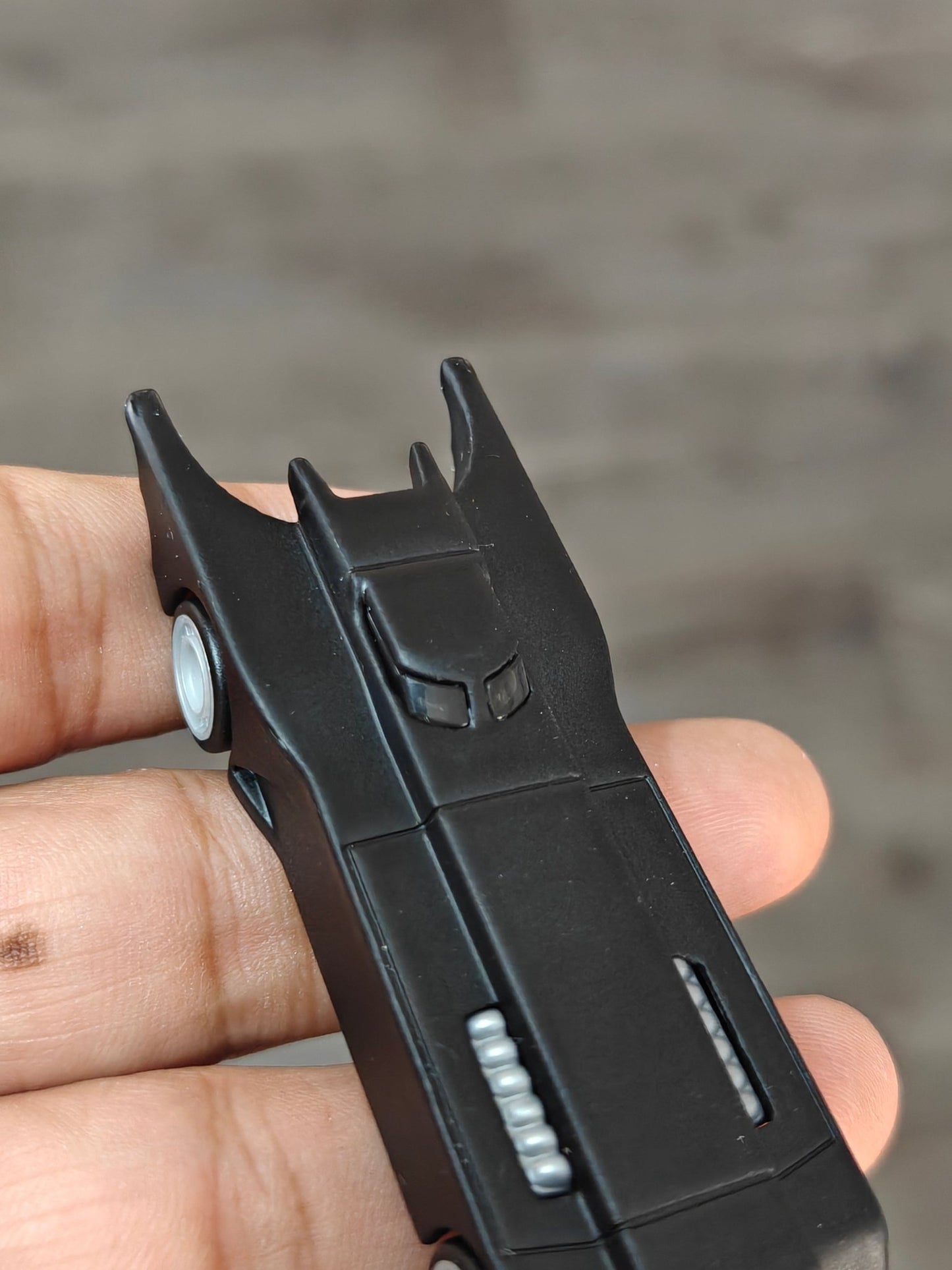 Premium Hot Wheels 'The Animated Series Batmobile' - Matte Black (Uncarded - New) - Kinder Logs