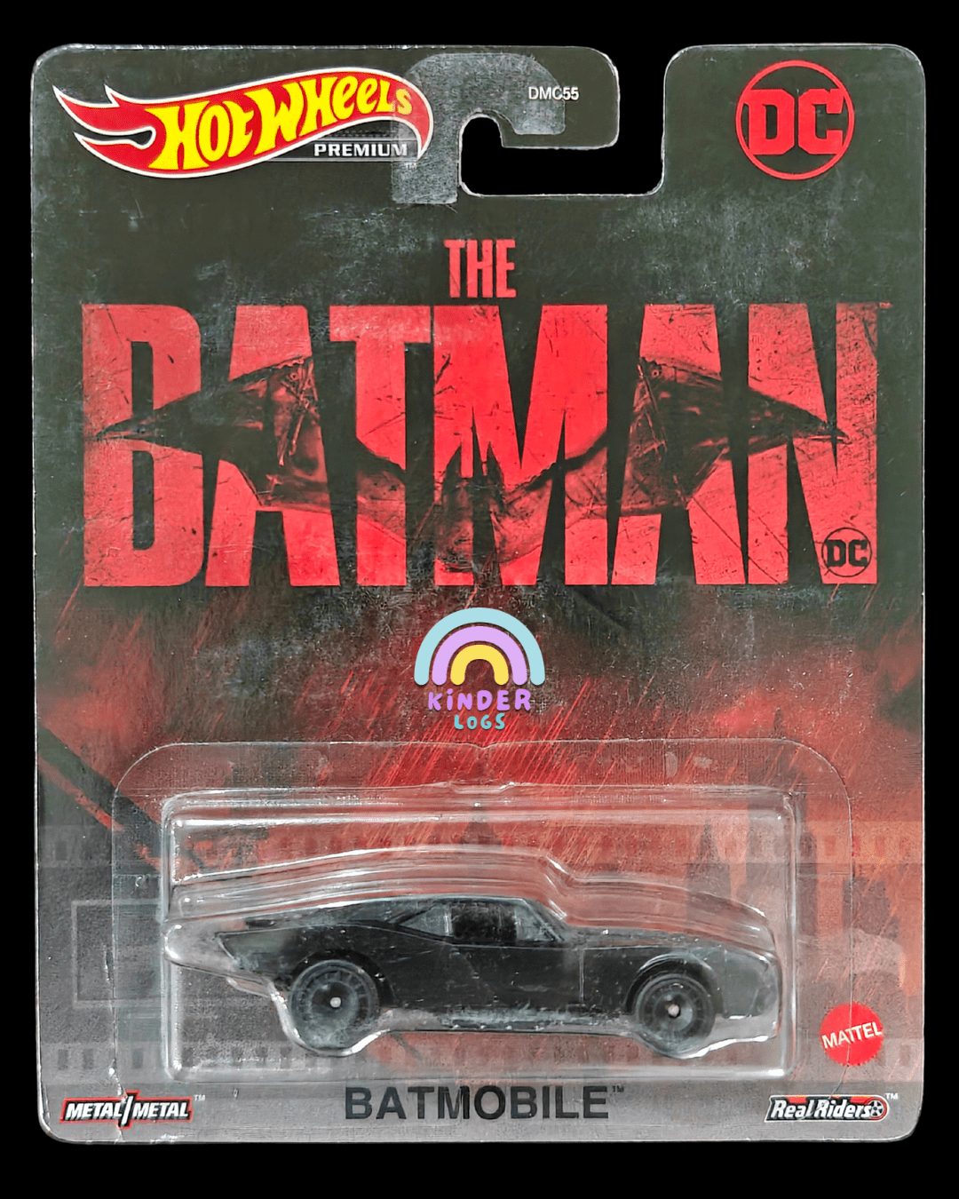 Premium Hot Wheels 'The Batman' Batmobile - Kinder Logs