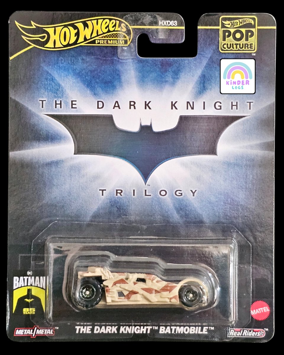 Premium Hot Wheels The Dark Knight Trilogy Batmobile - Kinder Logs