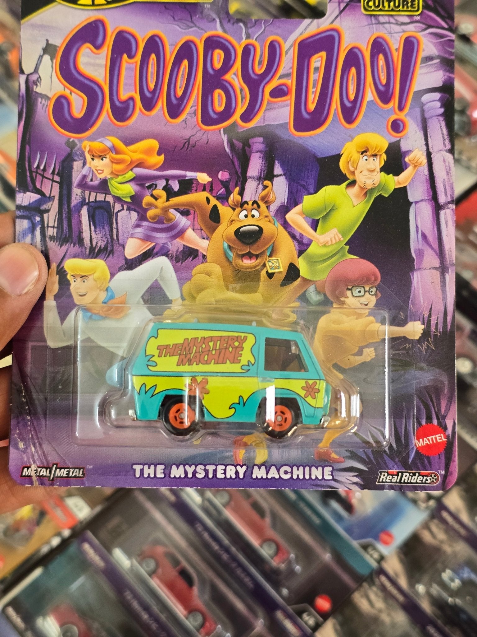 Premium Hot Wheels 'The Mystery Machine' (Creased Card) - Kinder Logs