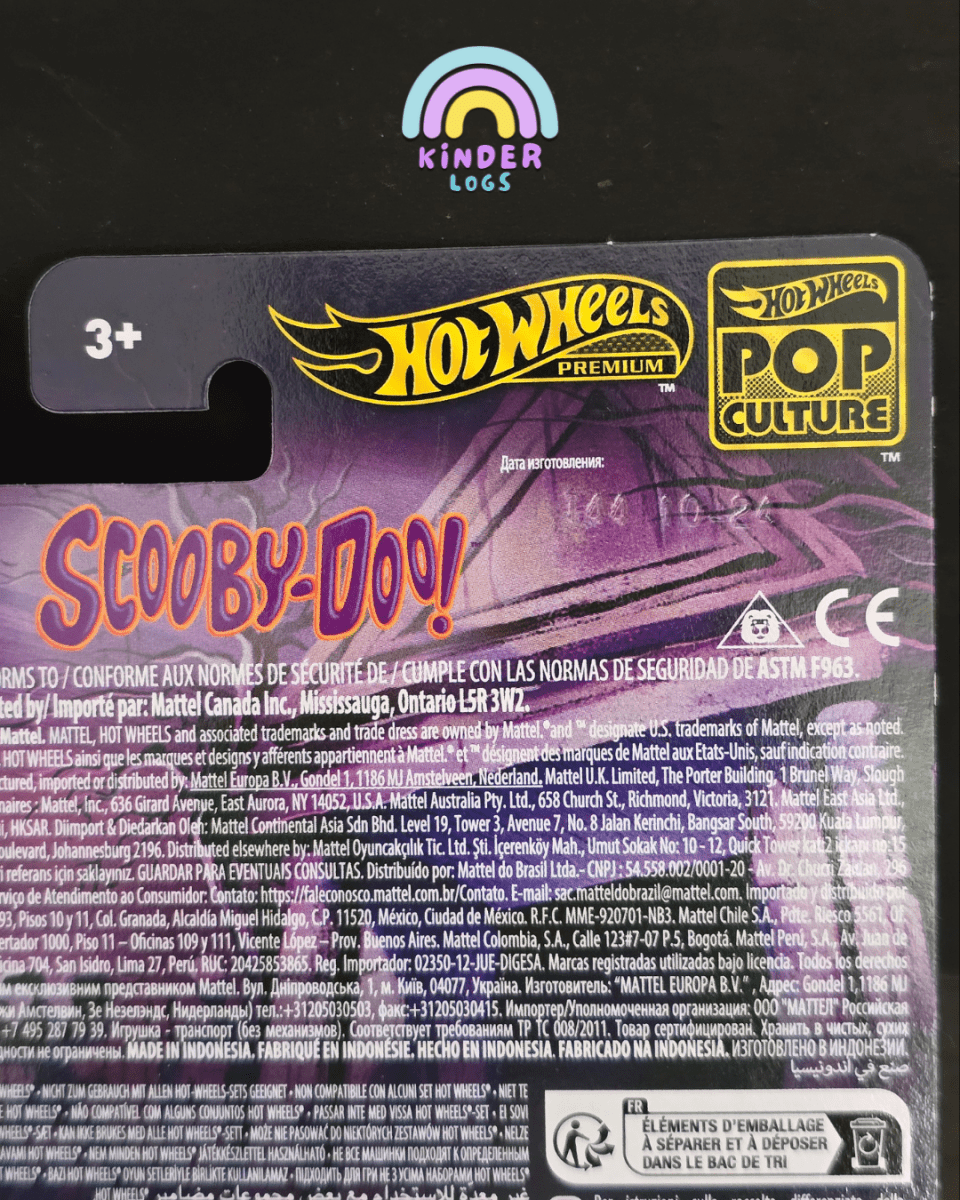 Premium Hot Wheels 'The Mystery Machine' - Scooby - Doo! (Imported) - Kinder Logs