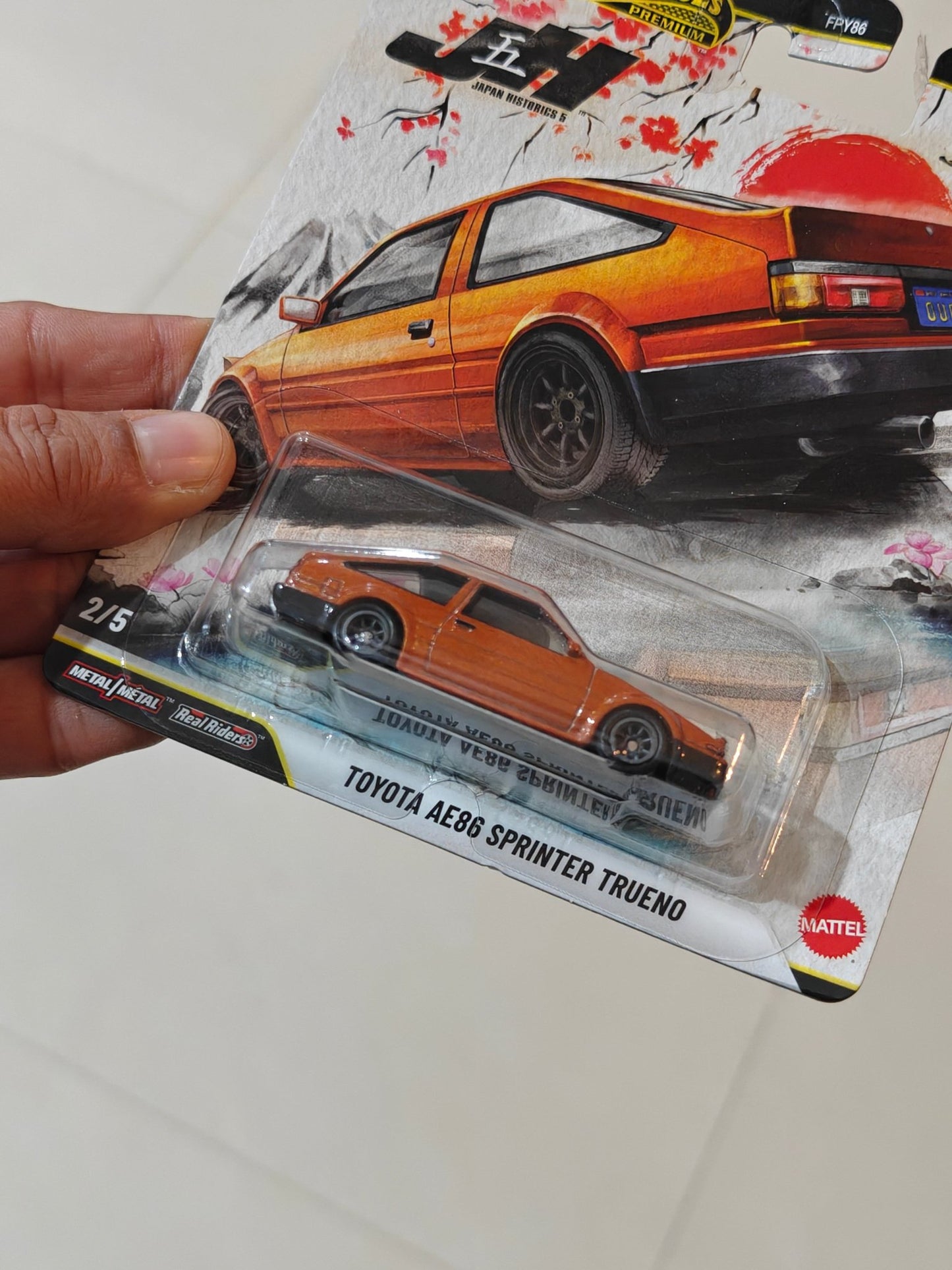 Premium Hot Wheels Toyota AE86 Sprinter Trueno - Japan Historics 5 (Imported) - Kinder Logs