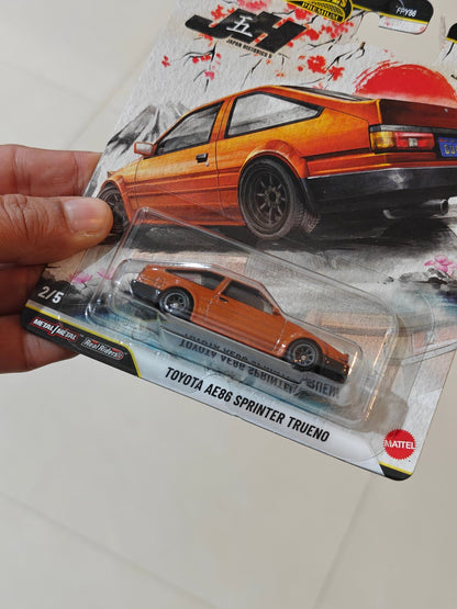 Premium Hot Wheels Toyota AE86 Sprinter Trueno - Japan Historics 5 (Imported) - Kinder Logs