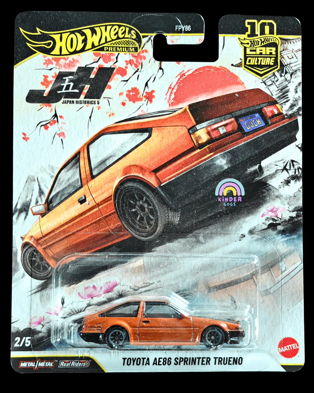 Premium Hot Wheels Toyota AE86 Sprinter Trueno - Japan Historics 5 (Imported) - Kinder Logs