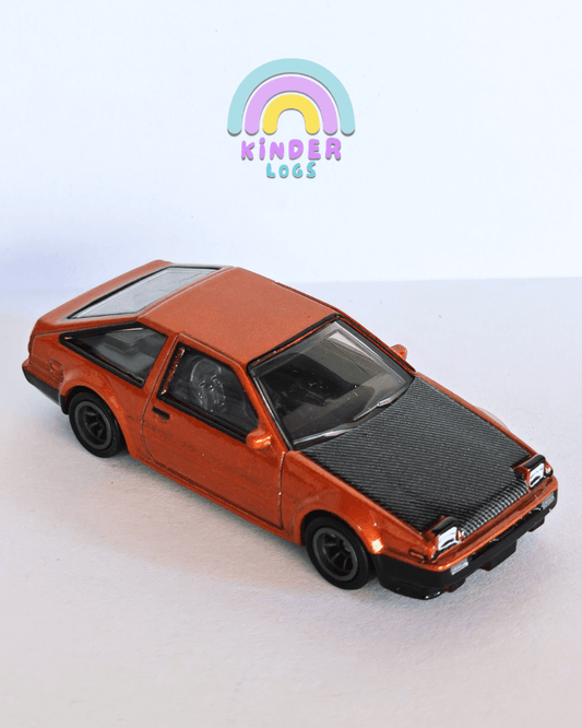 Premium Hot Wheels Toyota AE86 Sprinter Trueno - Orange (Uncarded - New) - Kinder Logs