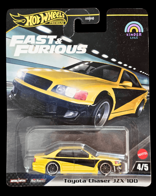 Premium Hot Wheels Toyota Chaser JZX 100 - Fast & Furious (Imported) - Kinder Logs