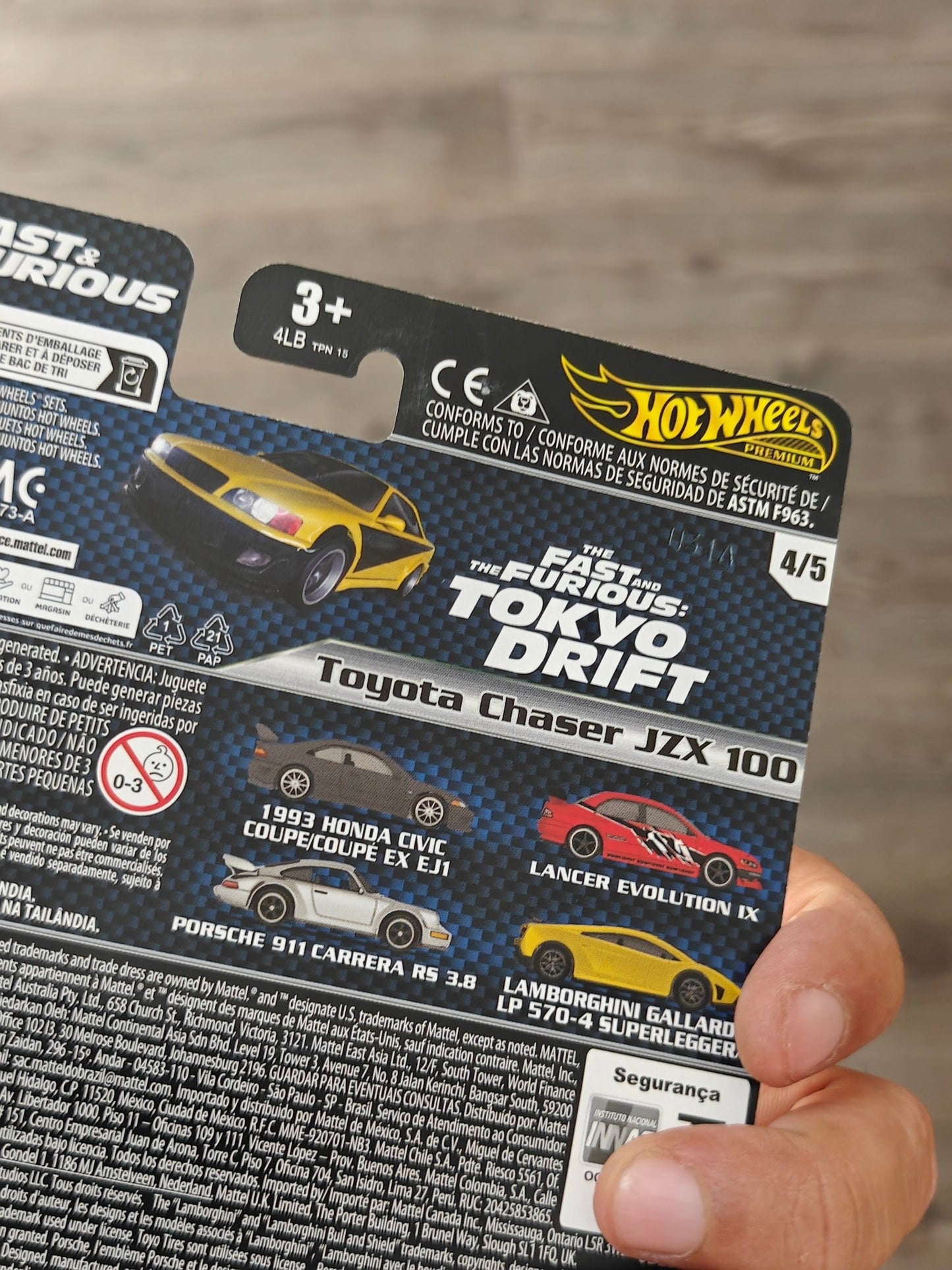 Premium Hot Wheels Toyota Chaser JZX 100 - Fast & Furious (Imported) - Kinder Logs