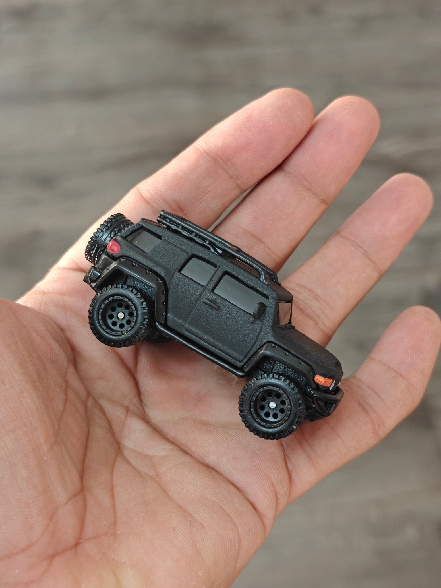 Premium Hot Wheels Toyota FJ Cruiser - Black (Uncarded - New) - Kinder Logs