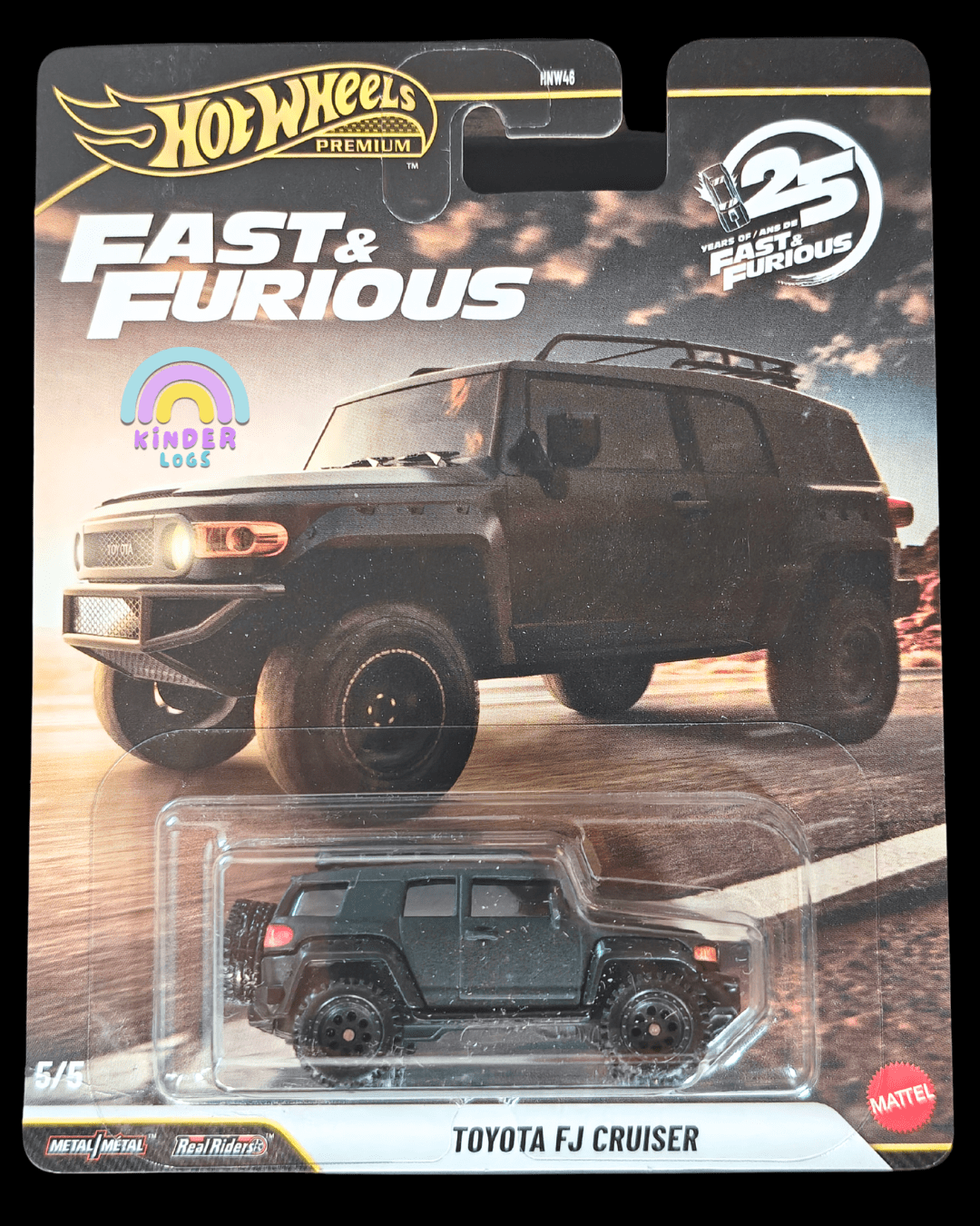 Premium Hot Wheels Toyota FJ Cruiser - Fast And Furious (Imported) - Kinder Logs