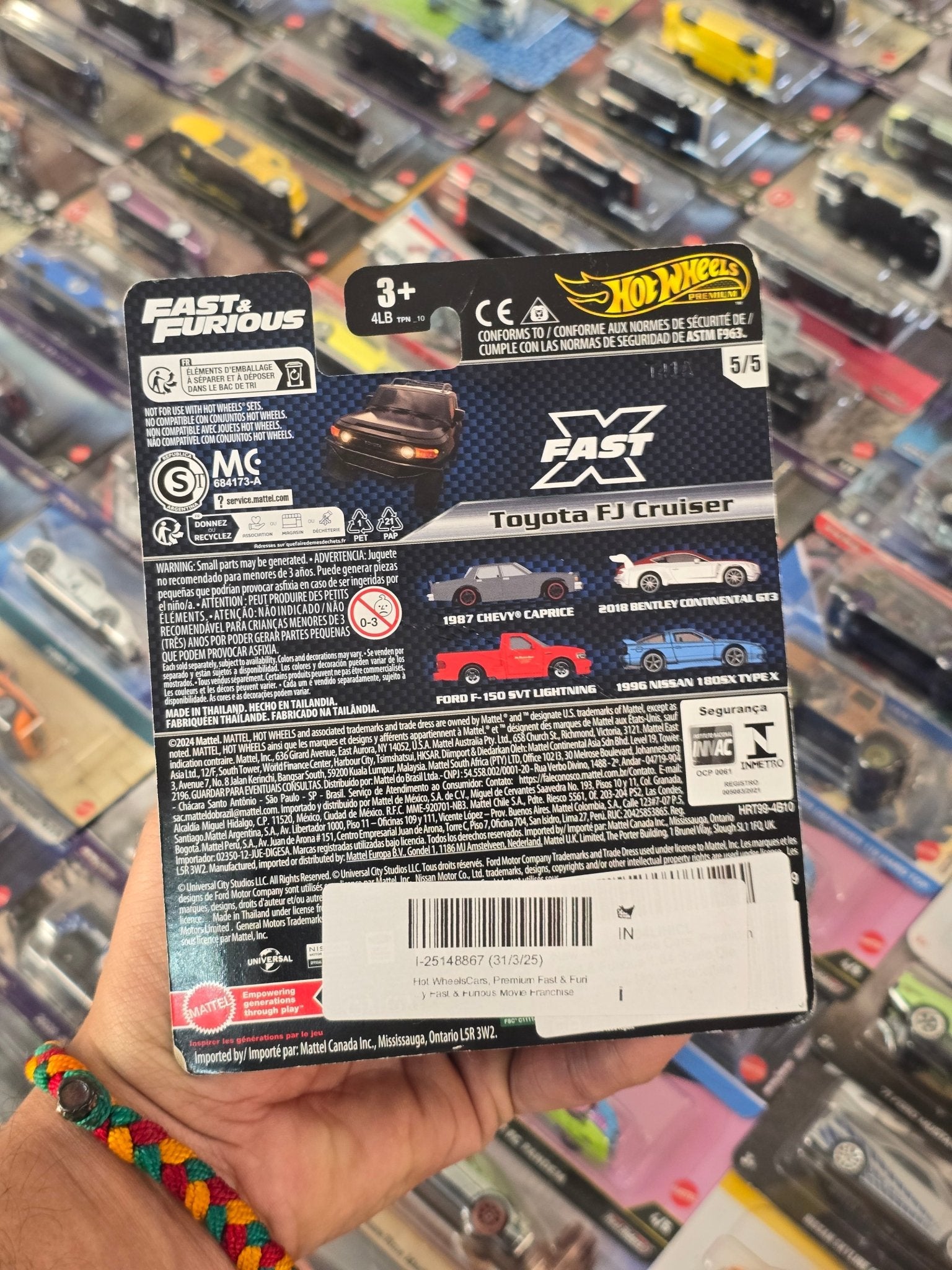 Premium Hot Wheels Toyota FJ Cruiser - Fast X Edition (Creased Card) - Kinder Logs