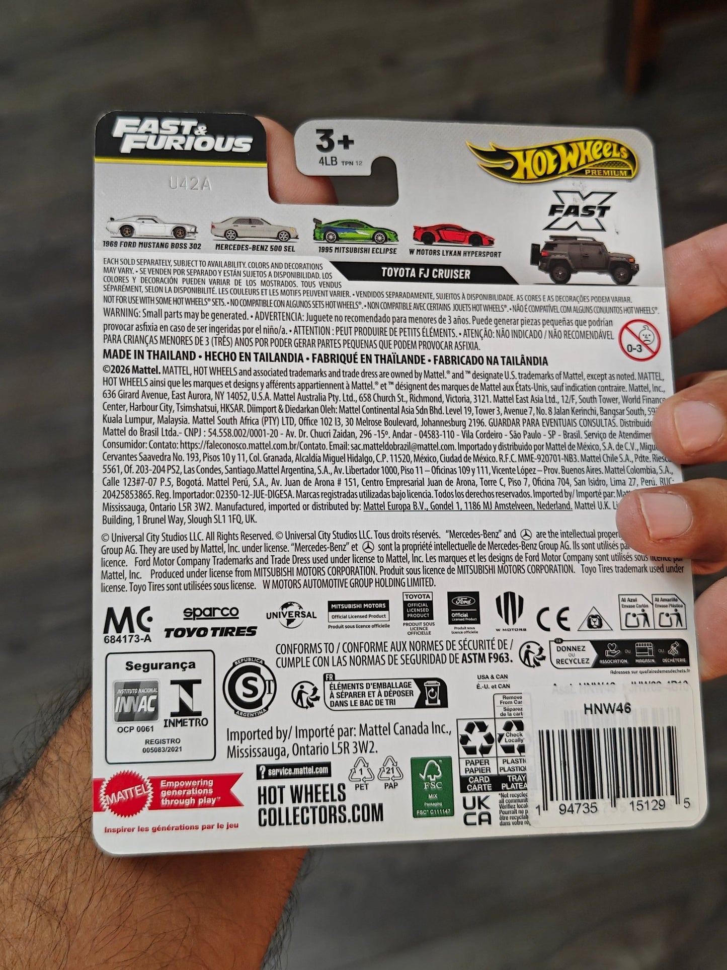 Premium Hot Wheels Toyota FJ Cruiser - F&F (Imported) - Kinder Logs