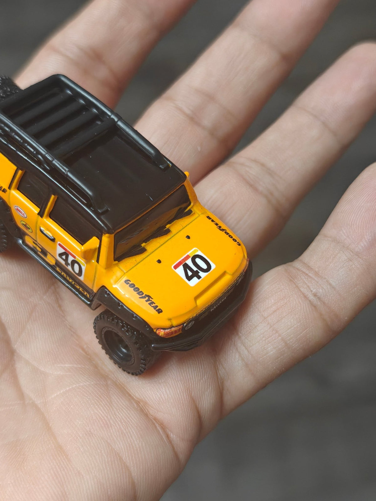 Premium Hot Wheels Toyota FJ Cruiser - Orange (Uncarded - New) - Kinder Logs