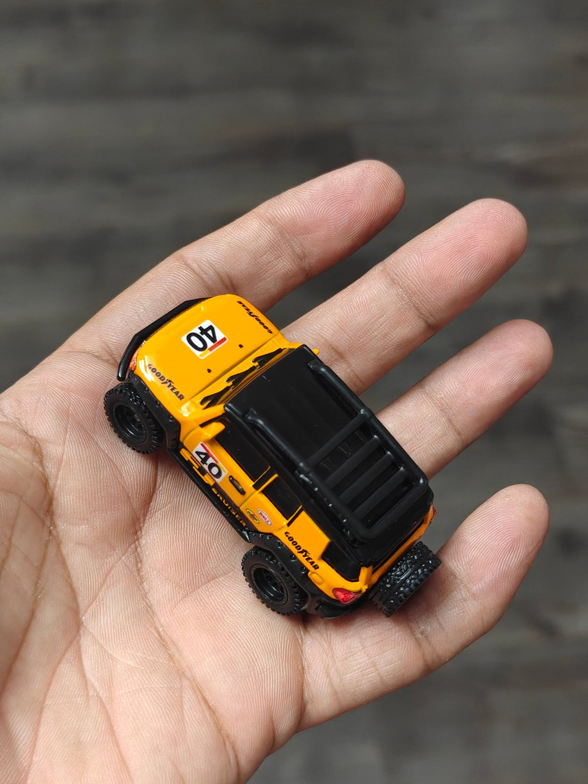 Premium Hot Wheels Toyota FJ Cruiser - Orange (Uncarded - New) - Kinder Logs