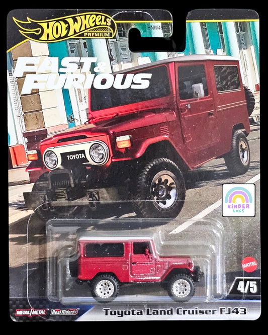 Premium Hot Wheels Toyota Land Cruiser FJ43 - Fast & Furious - Kinder Logs