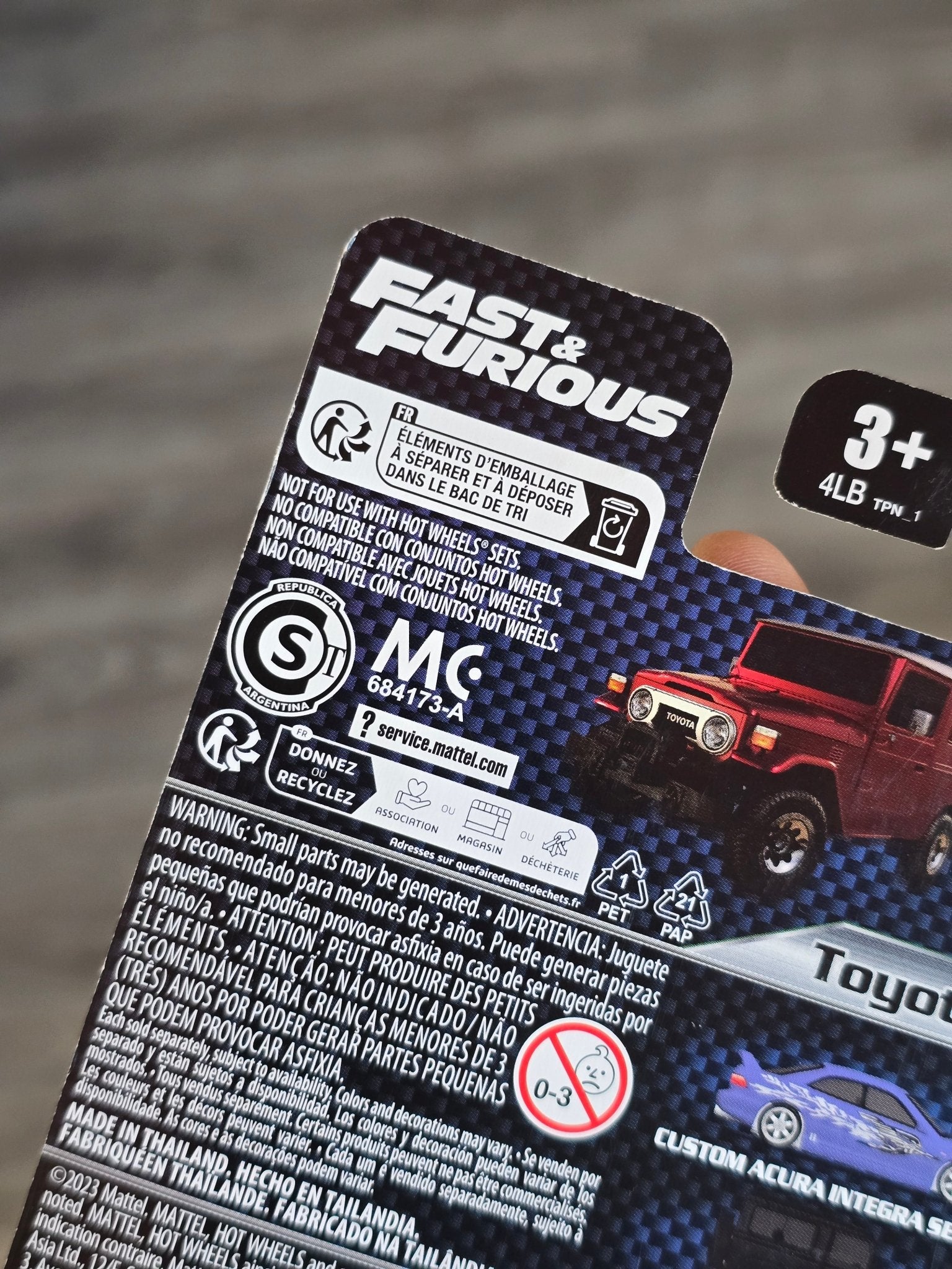 Premium Hot Wheels Toyota Land Cruiser FJ43 - Fast & Furious (Imported) - Kinder Logs