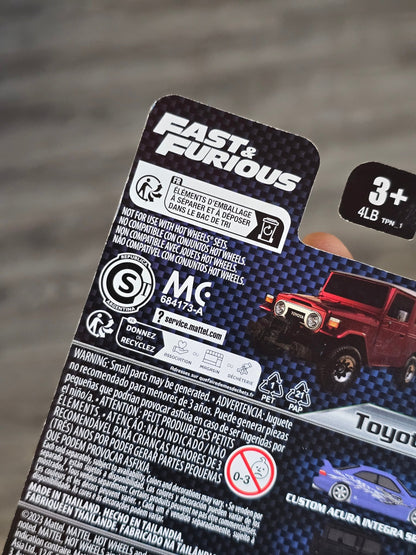 Premium Hot Wheels Toyota Land Cruiser FJ43 - Fast & Furious (Imported) - Kinder Logs
