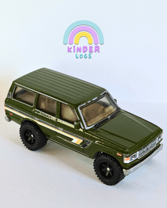 Premium Hot Wheels Toyota Land Cruiser FJ60 - Green (Minor Paint Issue) - Kinder Logs