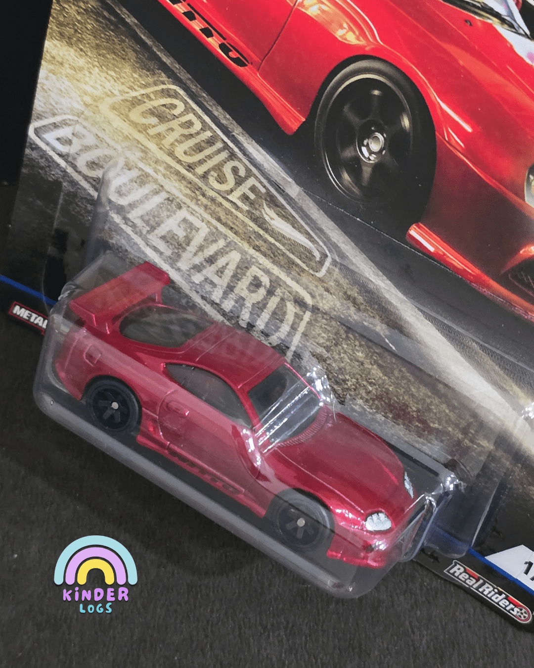 Premium Hot Wheels Toyota Supra - Cruise Boulevard (Rare) - Kinder Logs