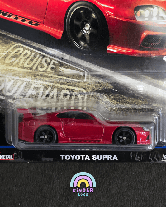 Premium Hot Wheels Toyota Supra - Cruise Boulevard (Rare) - Kinder Logs