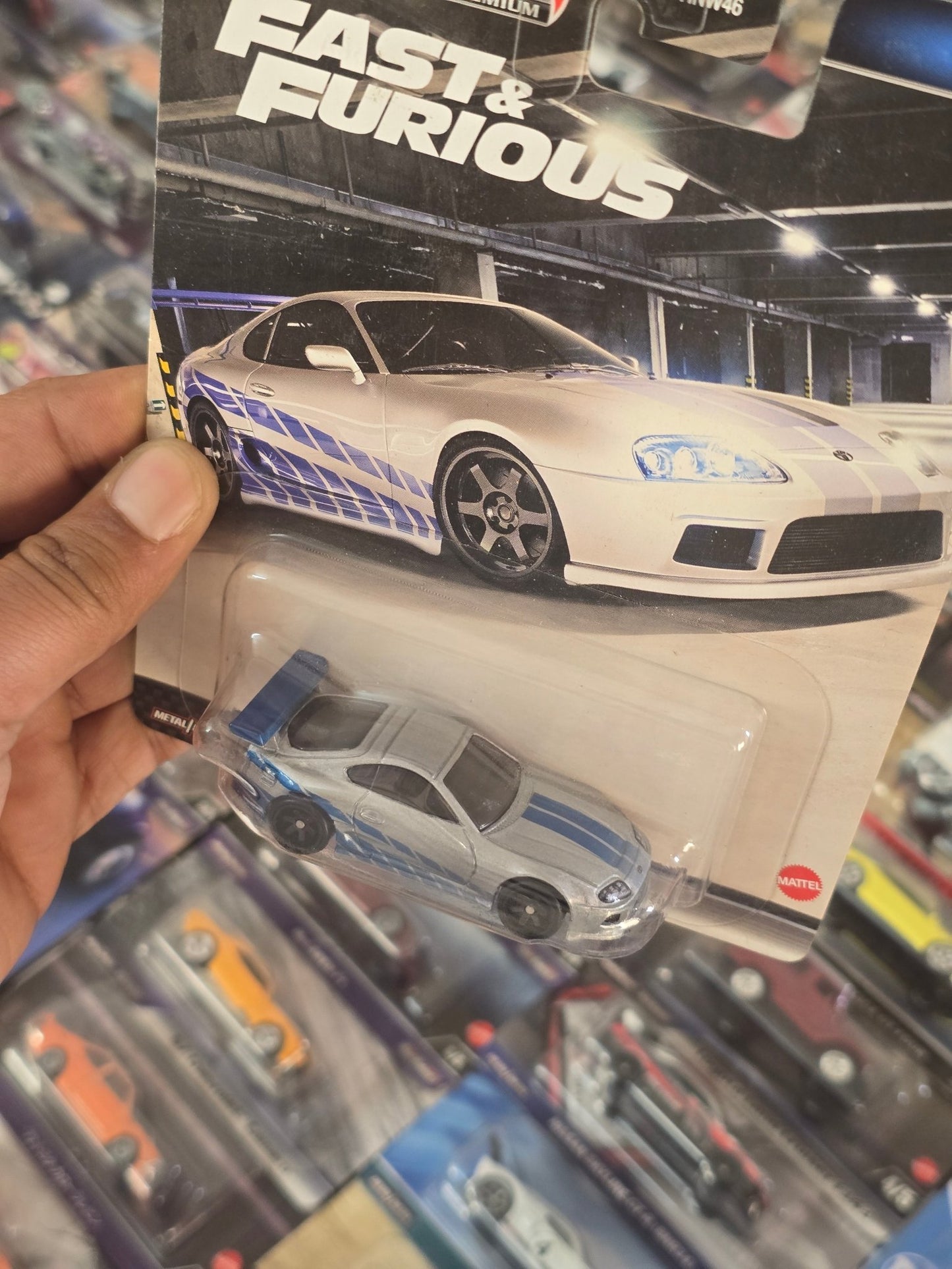 Premium Hot Wheels Toyota Supra - Fast And Furious - Kinder Logs