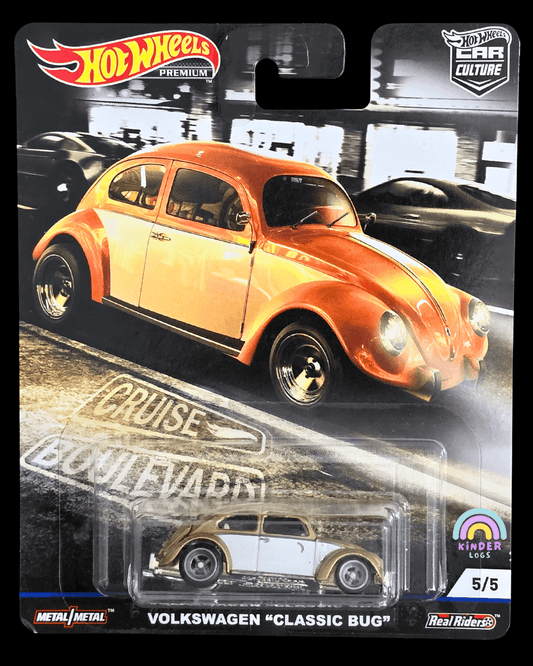 Premium Hot Wheels Volkswagen Classic Bug - Cruise Boulevard - Kinder Logs