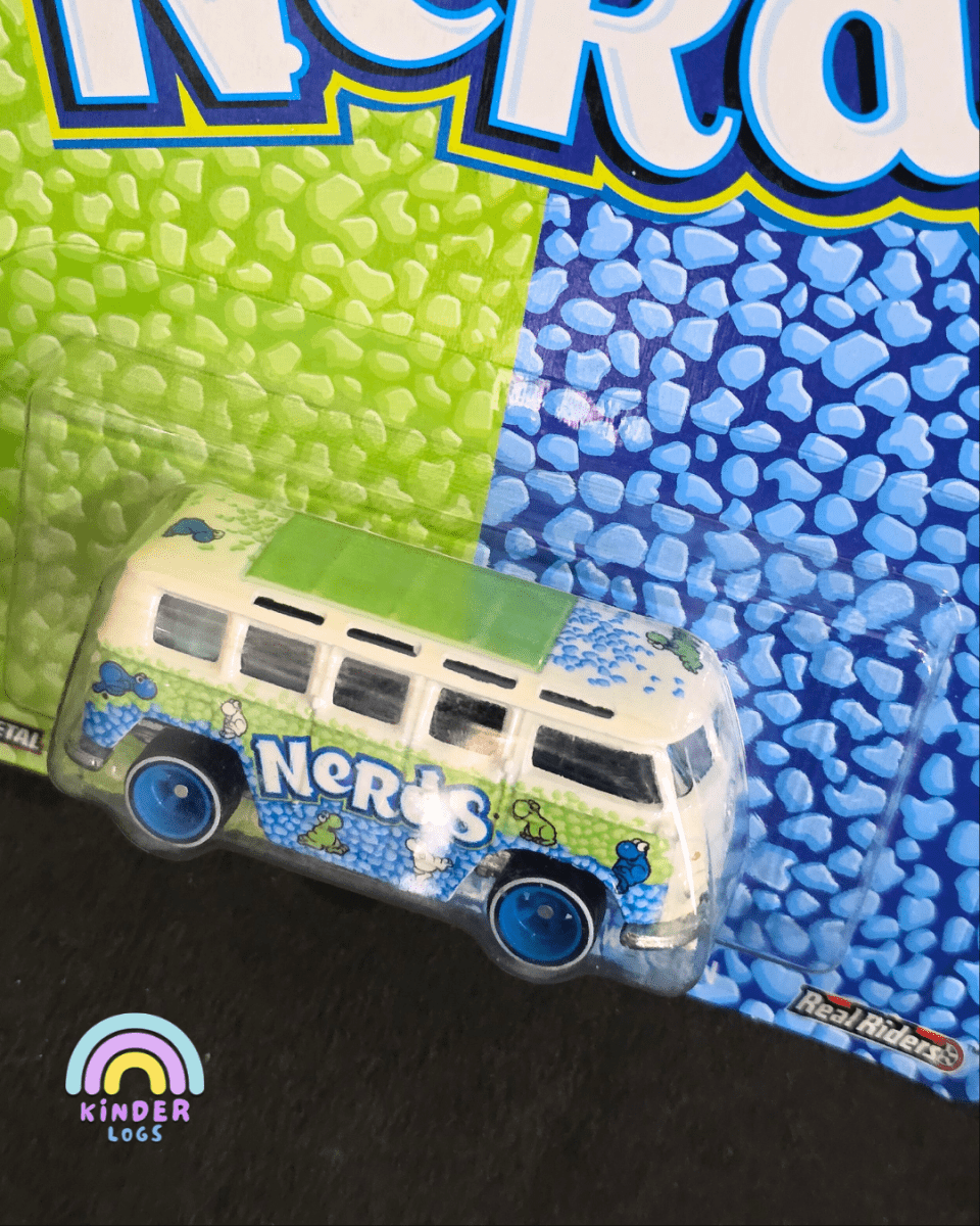 Premium Hot Wheels Volkswagen Deluxe Station Wagon - Nerds (Imported) - Kinder Logs