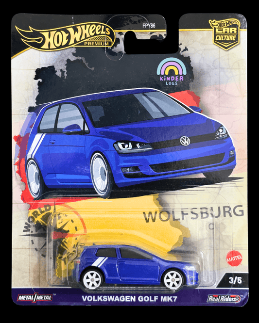 Premium Hot Wheels Volkswagen Golf MK7 (Imported) - Kinder Logs