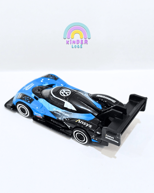 Premium Hot Wheels Volkswagen ID R - Blue - Black (Uncarded) - Kinder Logs