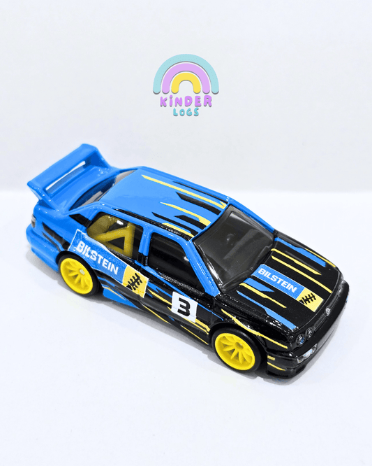 Premium Hot Wheels Volkswagen Jetta MK3 - Blue - Black (Uncarded) - Kinder Logs