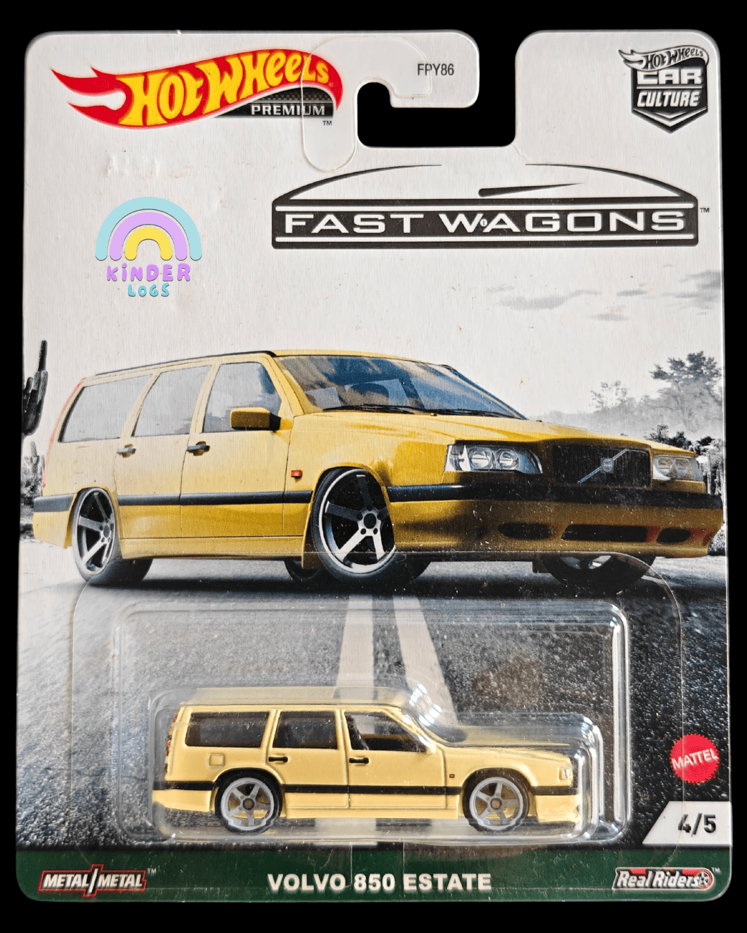 Premium Hot Wheels Volvo 850 Estate - Fast Wagons (Imported) - Kinder Logs