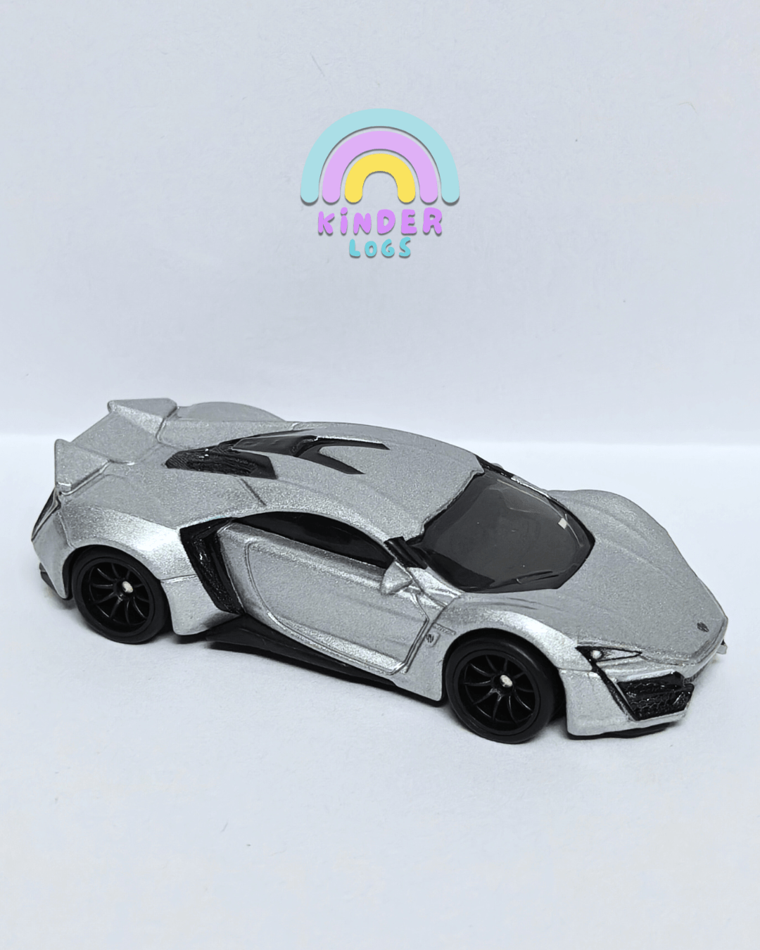Premium Hot Wheels W Motors Lykan Hypersport - Silver (Uncarded - New) - Kinder Logs