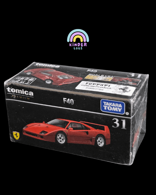 Premium Tomica Ferrari F40 - Red Color (31) - Kinder Logs