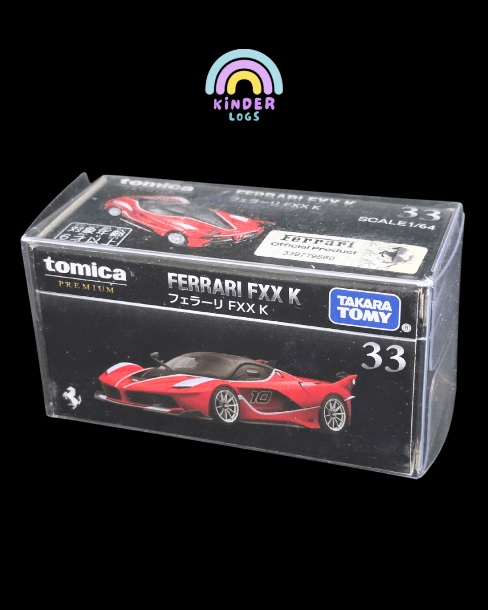 Premium Tomica Ferrari FXX K - Red Color (33) - Kinder Logs