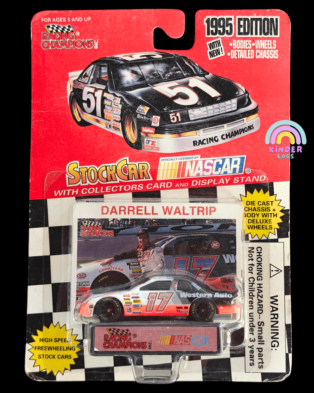 Racing Champions NASCAR Stock Car - Darrell Waltrip #17 (1995 Edition) - Kinder Logs