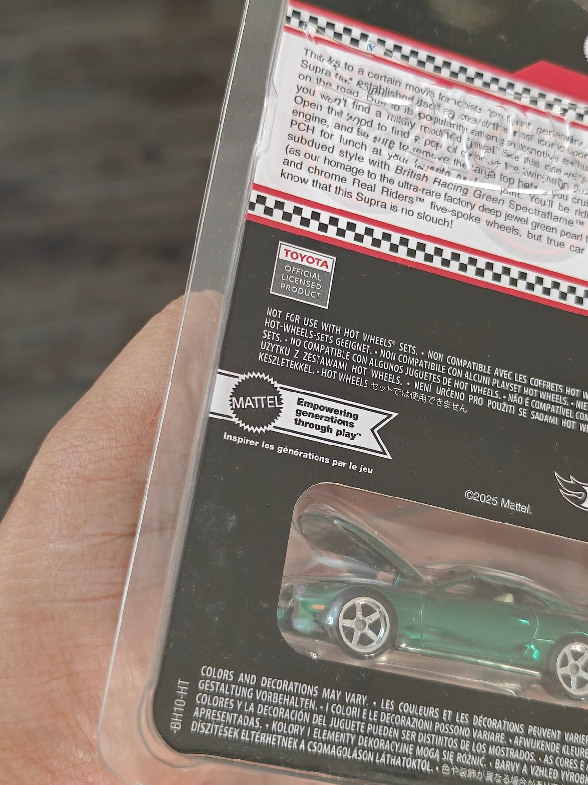 RLC Exclusive Hot Wheels 1997 Toyota Supra - Green - Kinder Logs