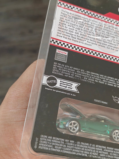RLC Exclusive Hot Wheels 1997 Toyota Supra - Green - Kinder Logs