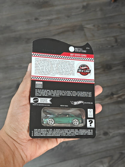 RLC Exclusive Hot Wheels 1997 Toyota Supra - Green - Kinder Logs