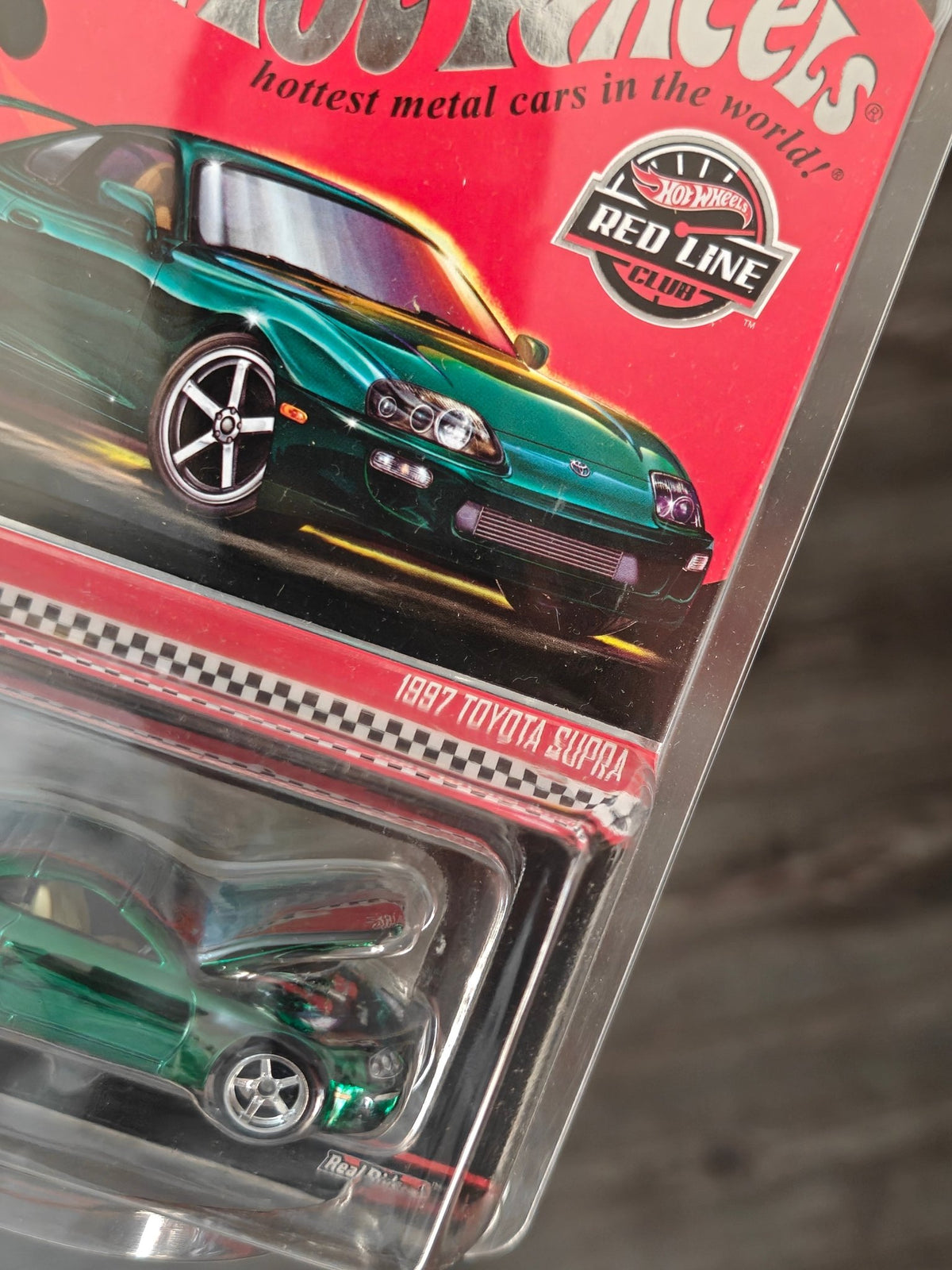 RLC Exclusive Hot Wheels 1997 Toyota Supra - Green - Kinder Logs