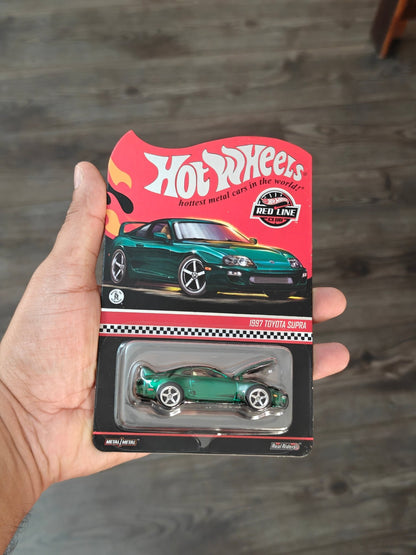 RLC Exclusive Hot Wheels 1997 Toyota Supra - Green - Kinder Logs