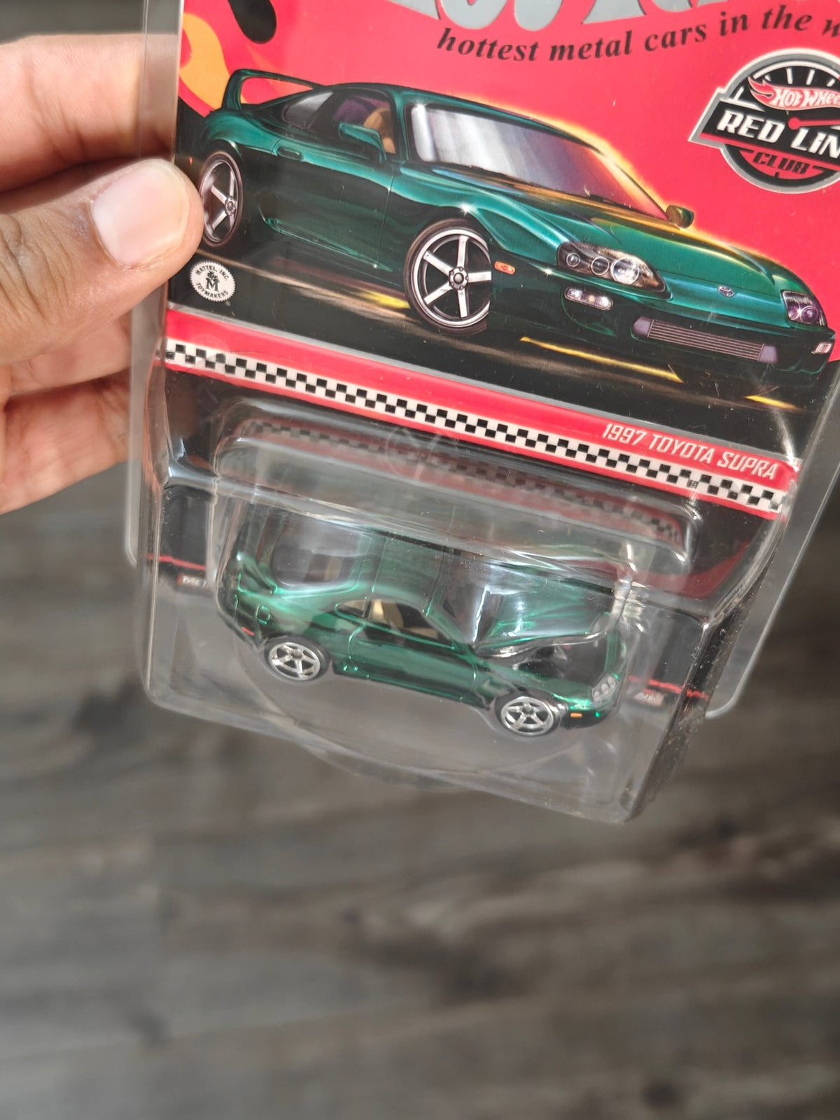 RLC Exclusive Hot Wheels 1997 Toyota Supra - Green - Kinder Logs
