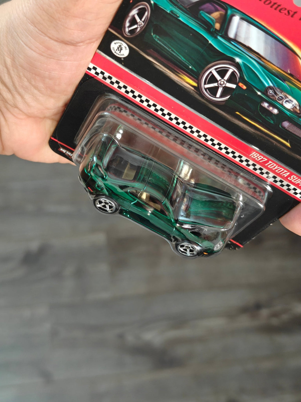 RLC Exclusive Hot Wheels 1997 Toyota Supra - Green - Kinder Logs