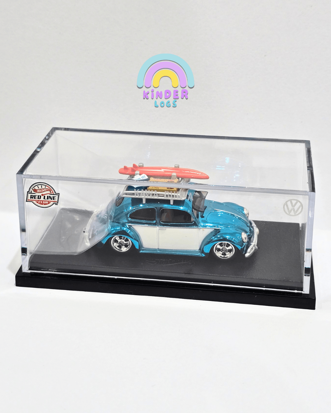 RLC Exclusive Hot Wheels "Kawa - Bug - A" 1949 VW Beetle (Aqua) - Kinder Logs