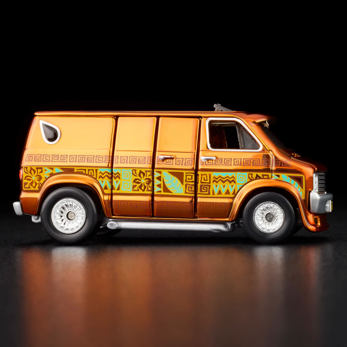 RLC Hot Wheels 1970s Dodge Tradesman Van (Spectraflame Root Beer) - Kinder Logs